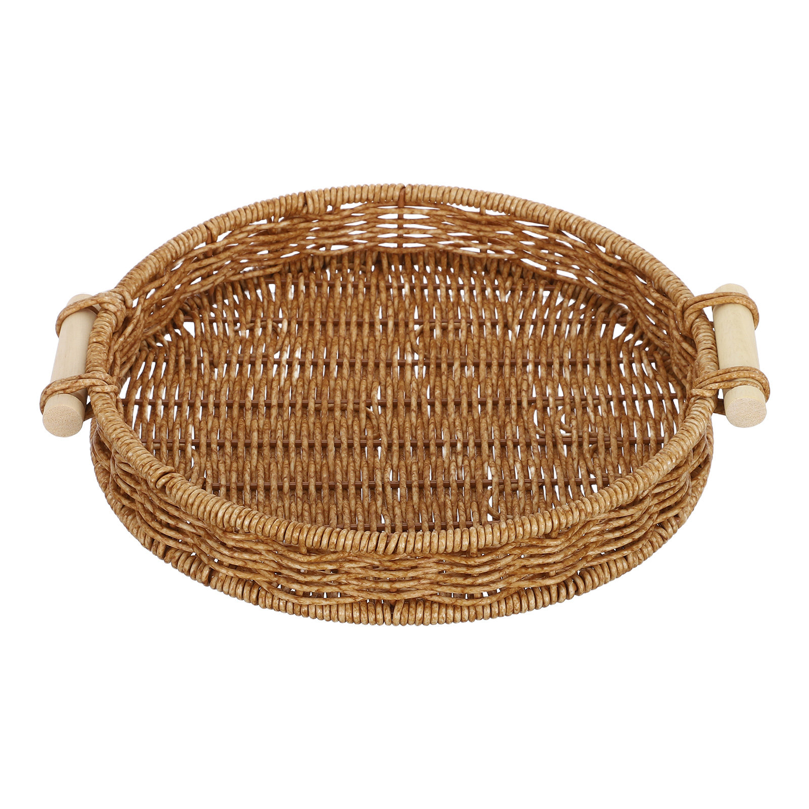 Food Storage Handling - Imitation Rattan Bread Basket 27Cm Round