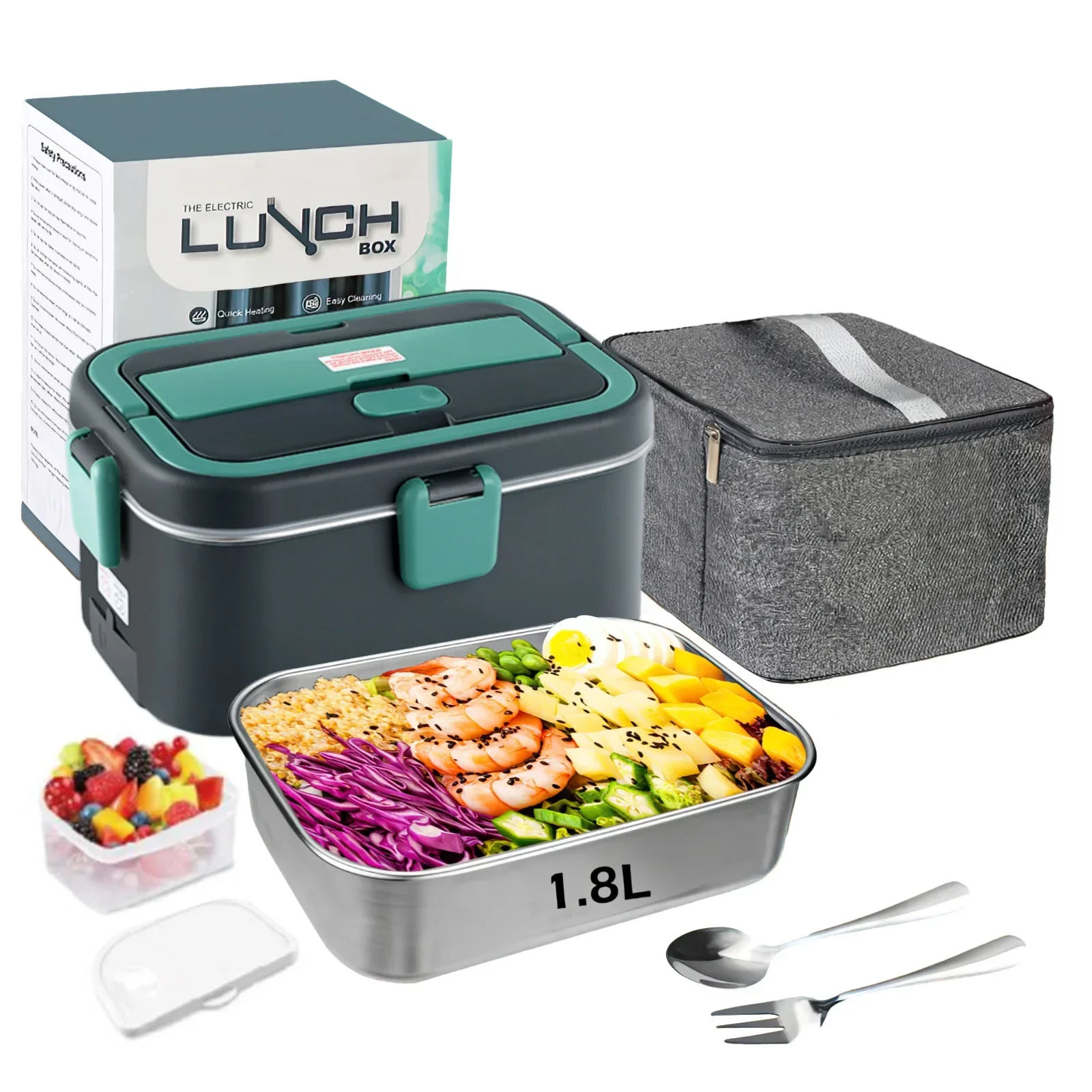 Food Storage Warmer - Electric Lunch Box Food Warmer 1.8