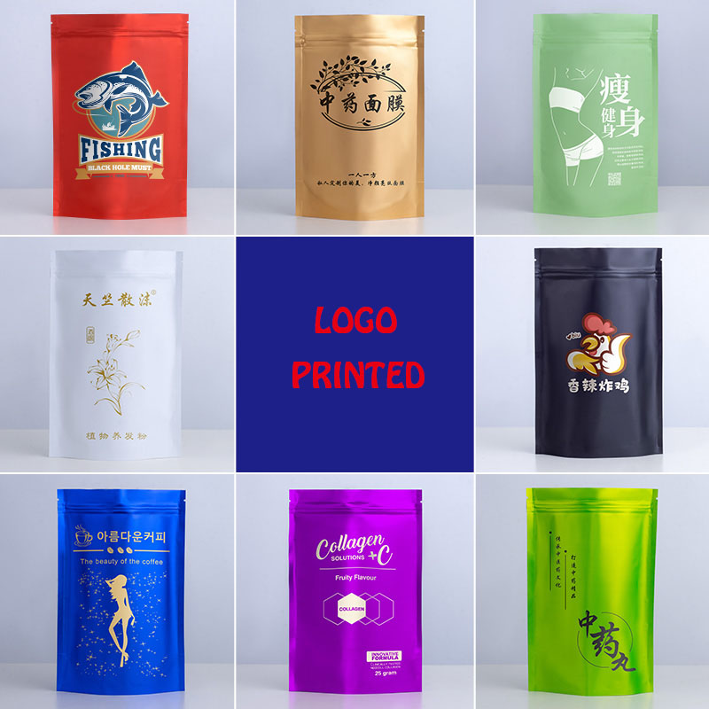 Food Storage Of Plants - Resealable Stand Up Aluminum Foil Zip