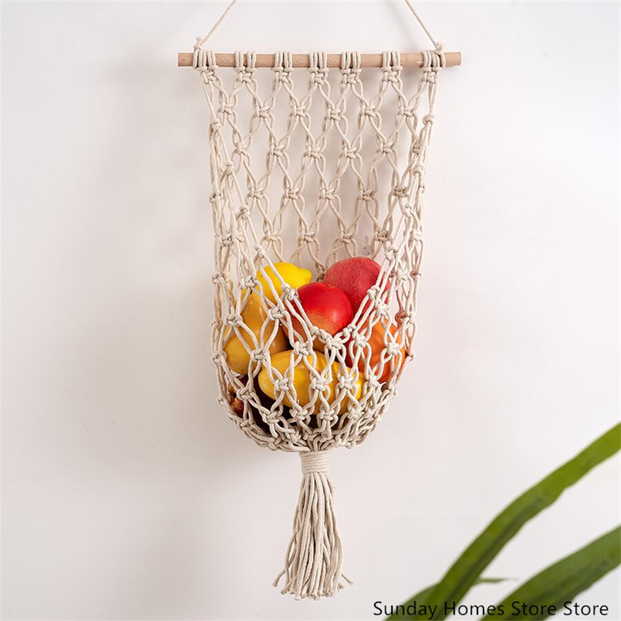 Macrame  Fruit  Storage Basket - Food Storage Of Plants review and price
