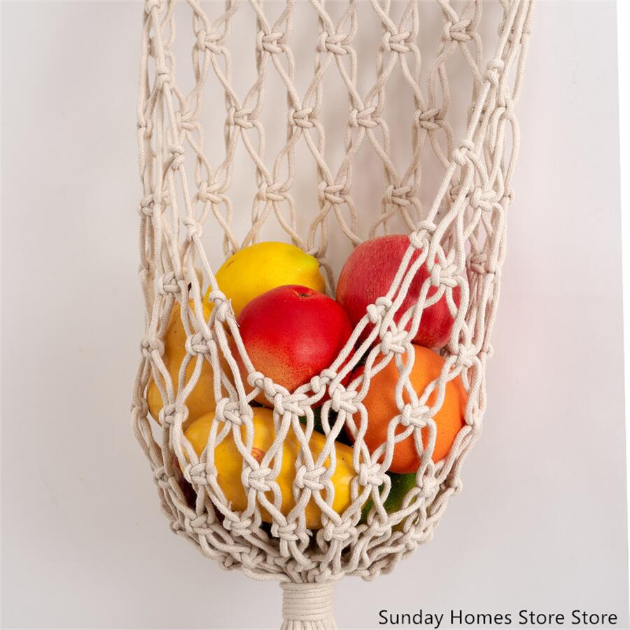 Macrame  Fruit  Storage Basket - Food Storage Of Plants review and price