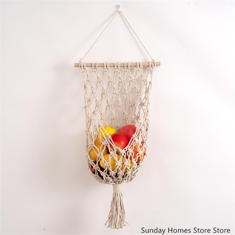 Macrame  Fruit  Storage Basket - Food Storage Of Plants review and price