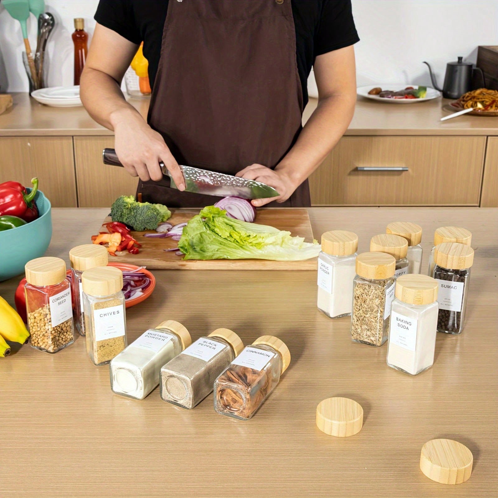 12 Compact Bamboo Seasoning St - Food Storage Drawers review and price