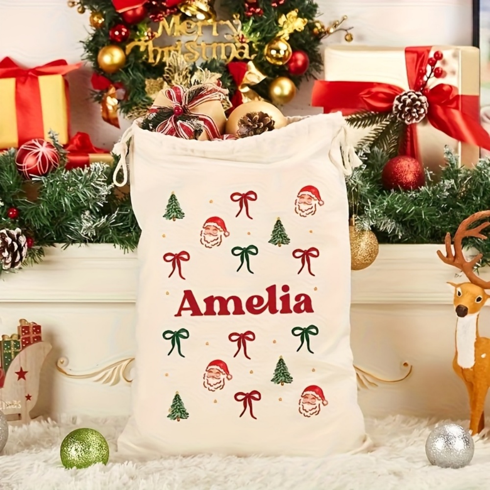 Personalised Simple Santa & Ch - Food Storage Of Plants review and price