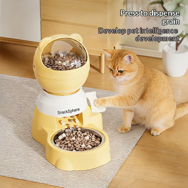 Push Down Automatic Pet Feeder - Food Storage Pet review and price