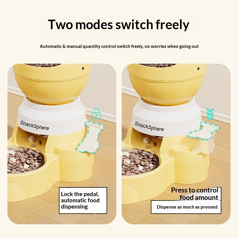 Push Down Automatic Pet Feeder - Food Storage Pet review and price