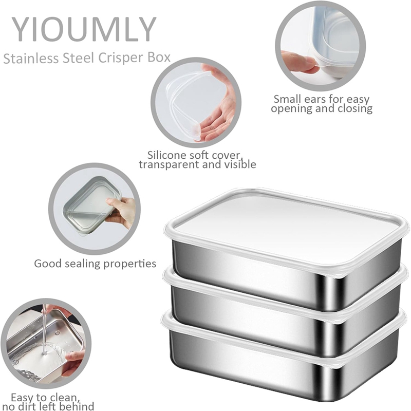 Stainless Steel Containers for - Food Storage Boxes review and price
