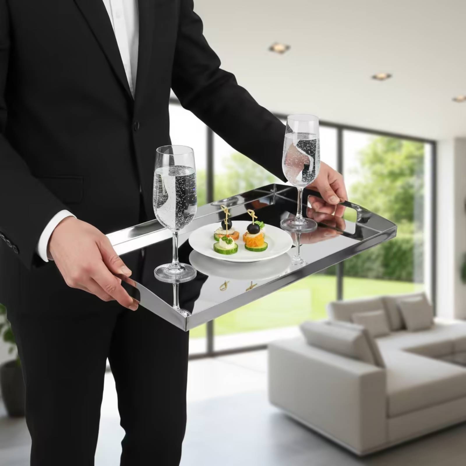 Stainless Steel Tray Silver Tr - Food Storage Stainless Steel review and price