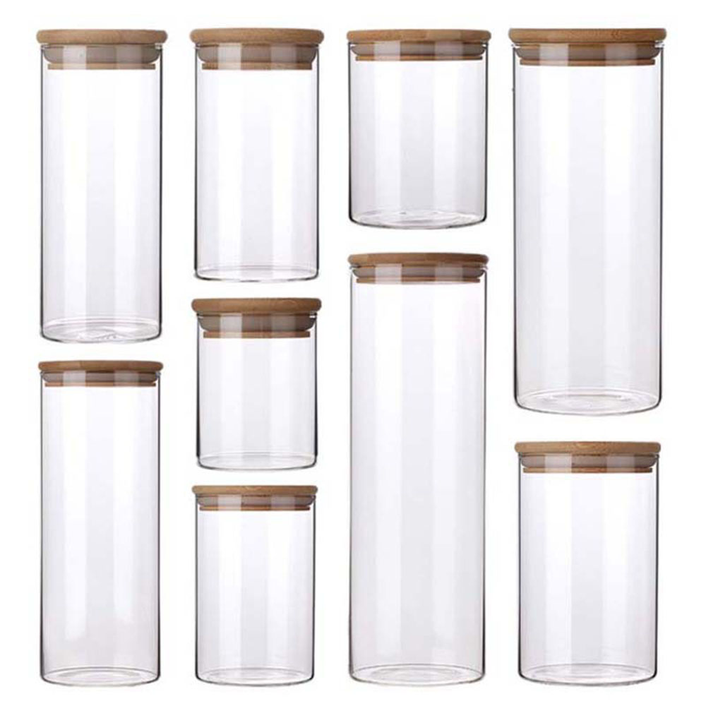 4/8pcs 250ml 500ml 1000ml Glas - Food Storage With Glass Lids review and price