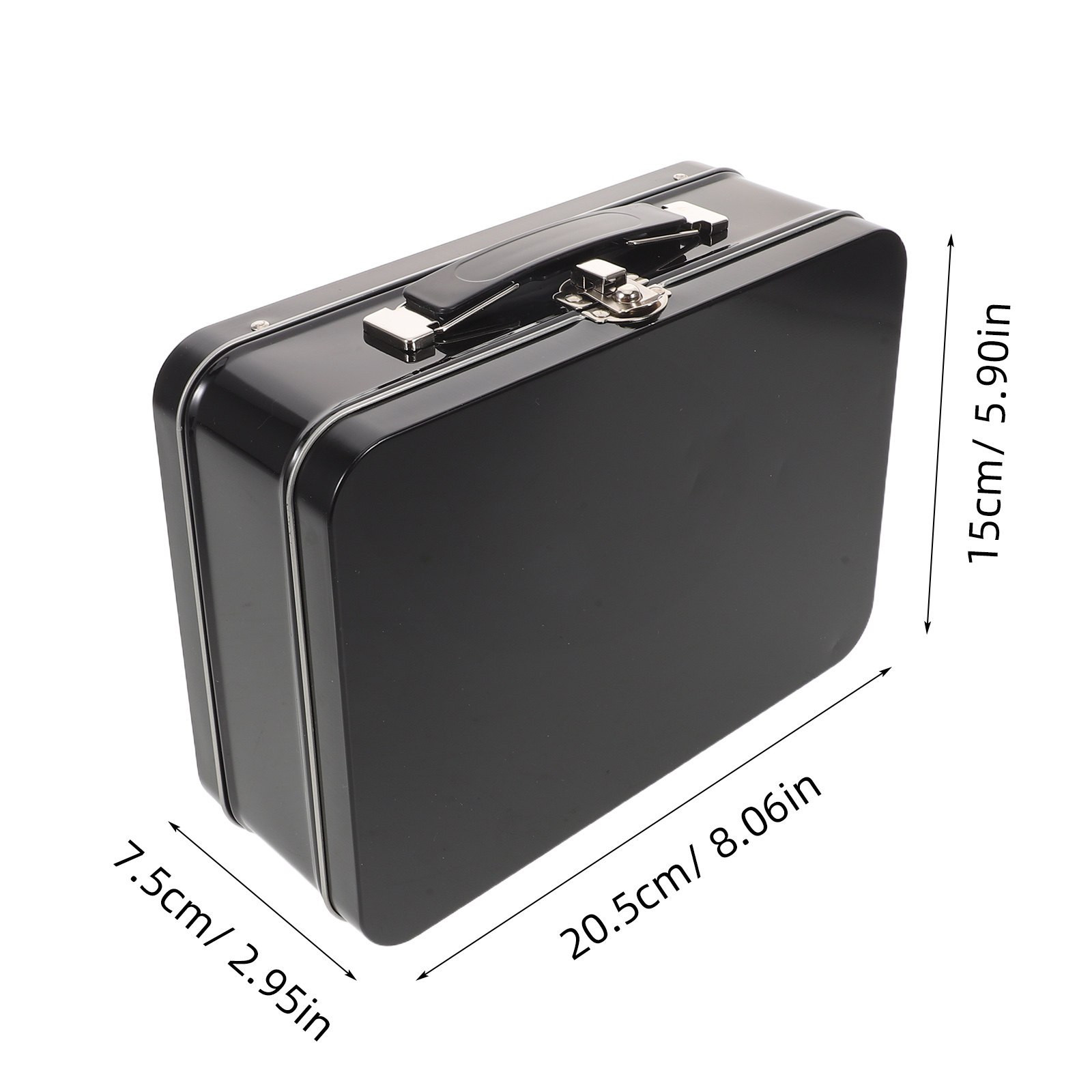 Metal Lunch Tin Rectangular Em - Food Storage Handling review and price