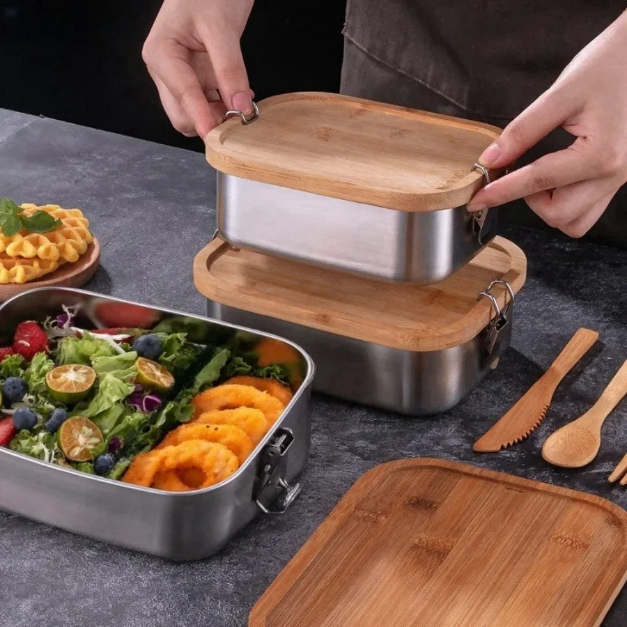 New 304 Stainless Steel Bamboo - Food Storage Stainless Steel review and price