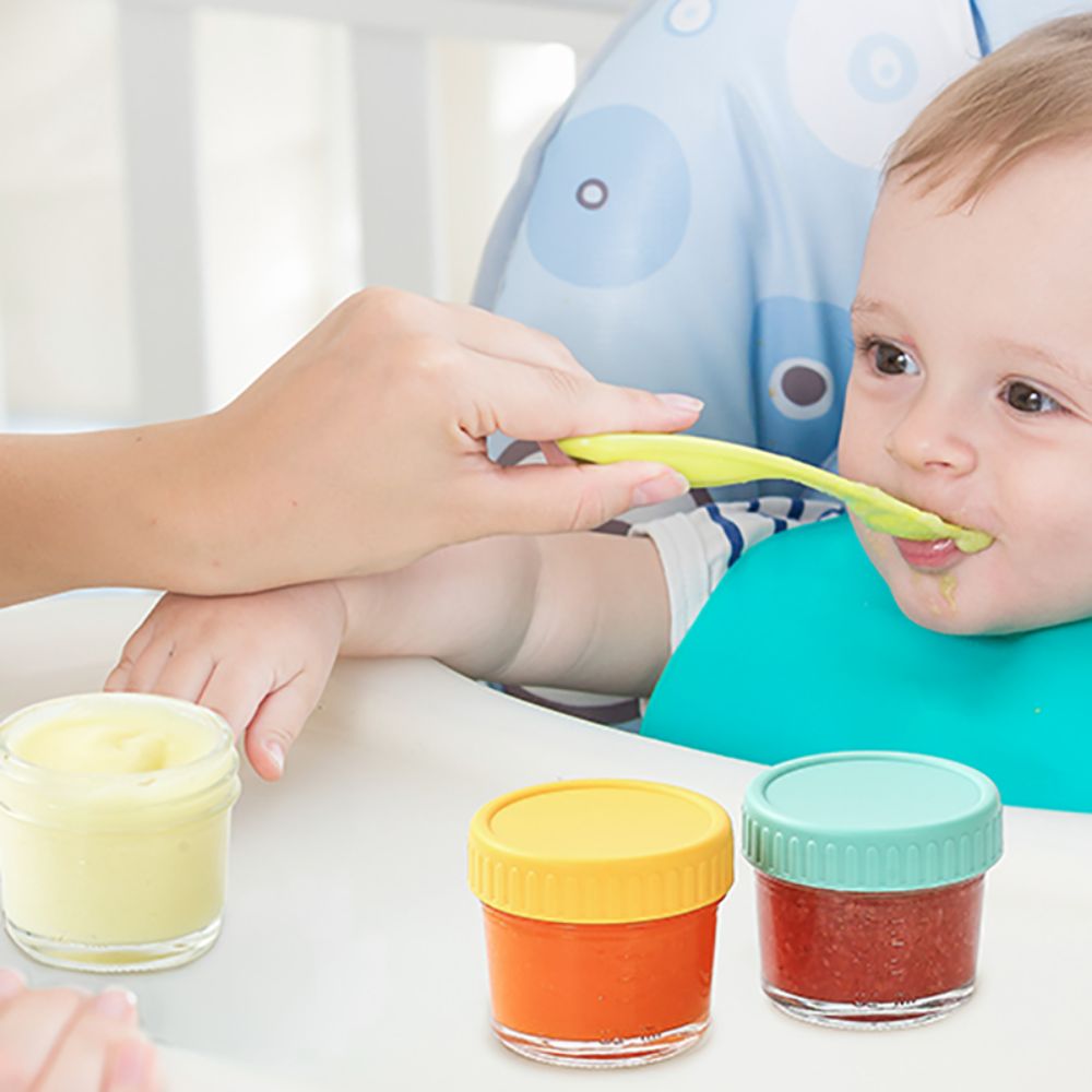 6pcs Glass Baby Food Jar Reusa - Food Storage With Glass Lids review and price