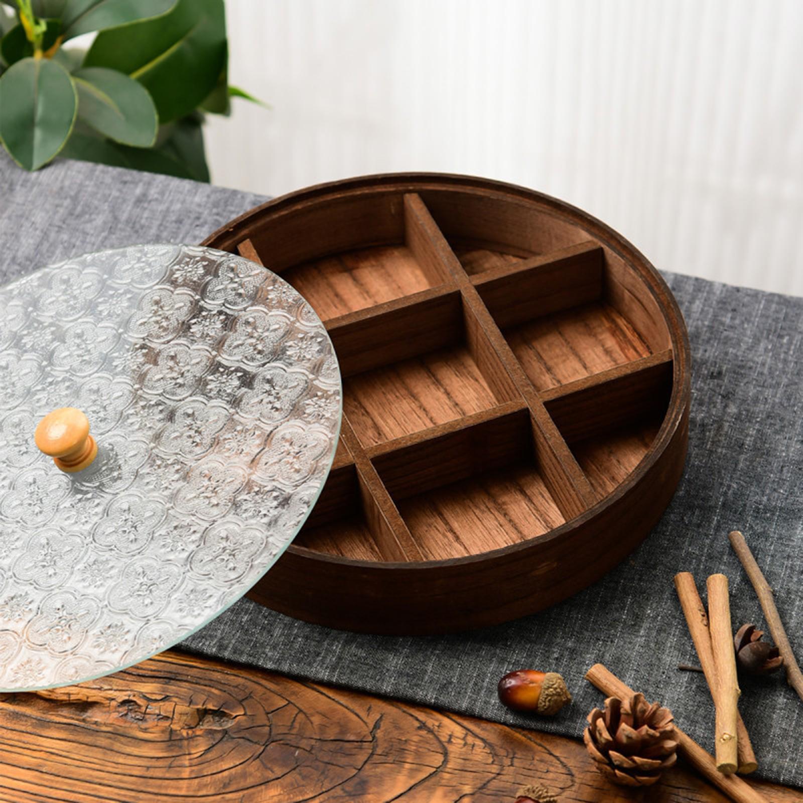 Large Capacity Wooden Serving  - Food Storage With Glass Lids review and price
