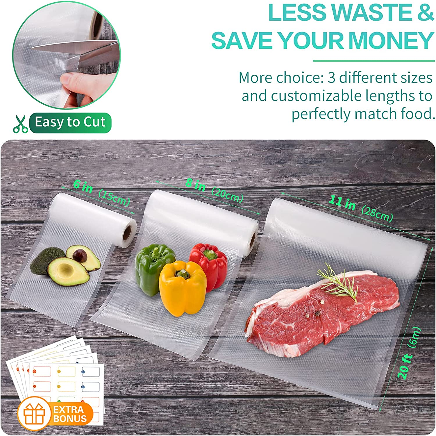Kitchen Bags For Vacuum Food V - Food Storage Bag Organizer review and price