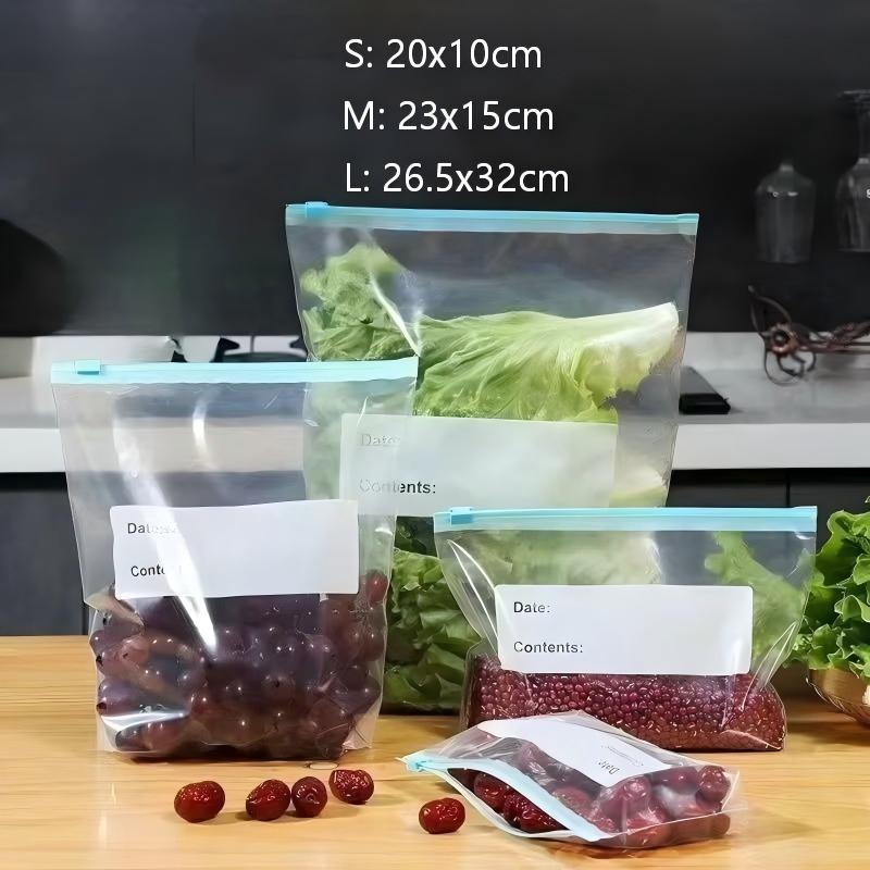 Zip Lock Food Storage Bags, Th - Food Storage Reusable Bags review and price