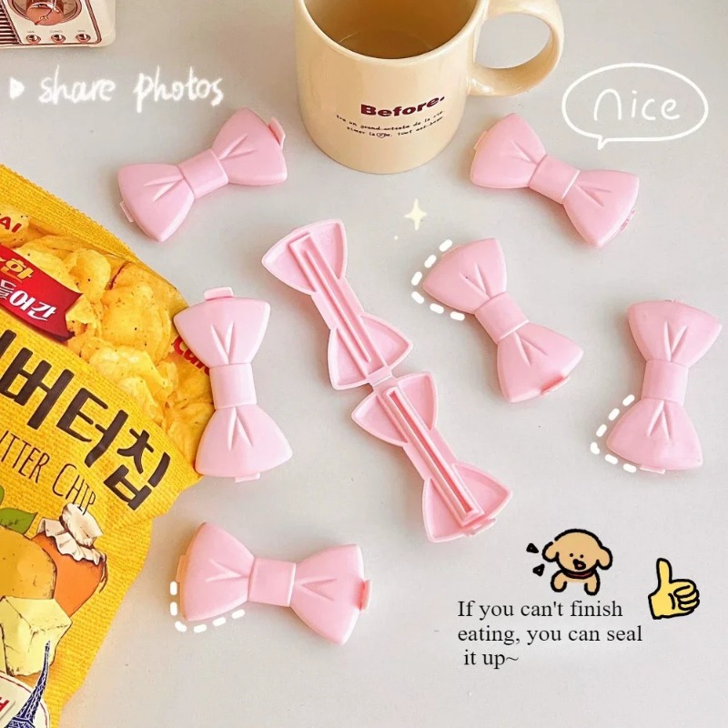 5PCS Kawaii Food Sealing Clip  - Food Storage Roll Bags review and price