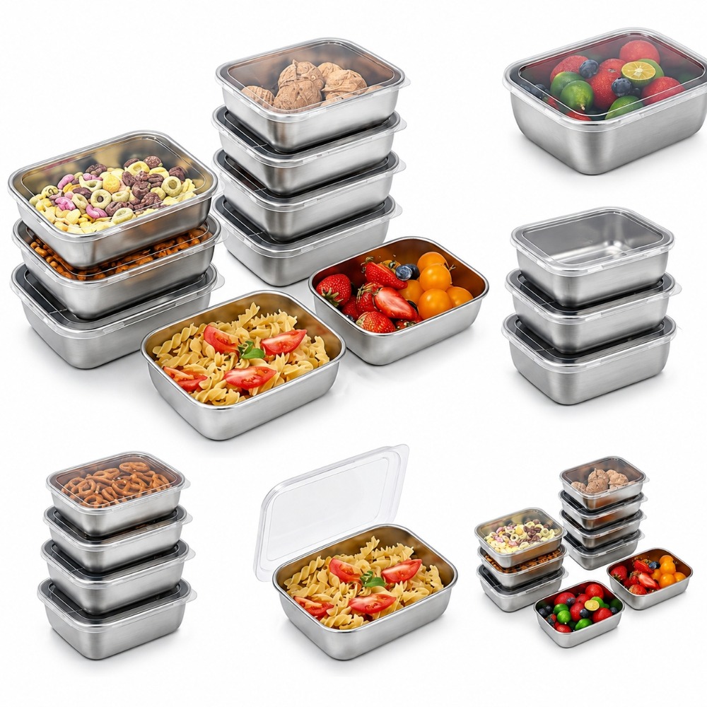 6PCS Stainless Steel Food Stor - Food Storage Stainless Steel review and price