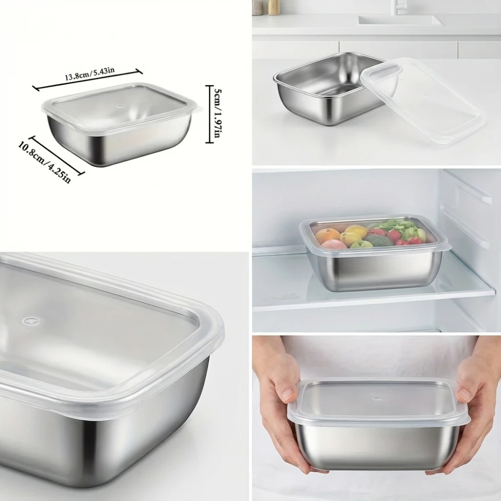 6PCS Stainless Steel Food Stor - Food Storage Stainless Steel review and price