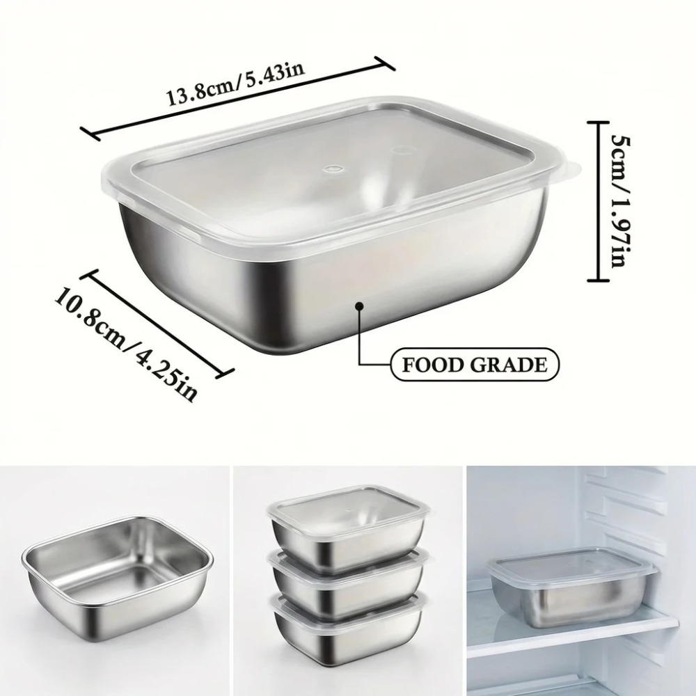 6PCS Stainless Steel Food Stor - Food Storage Stainless Steel review and price
