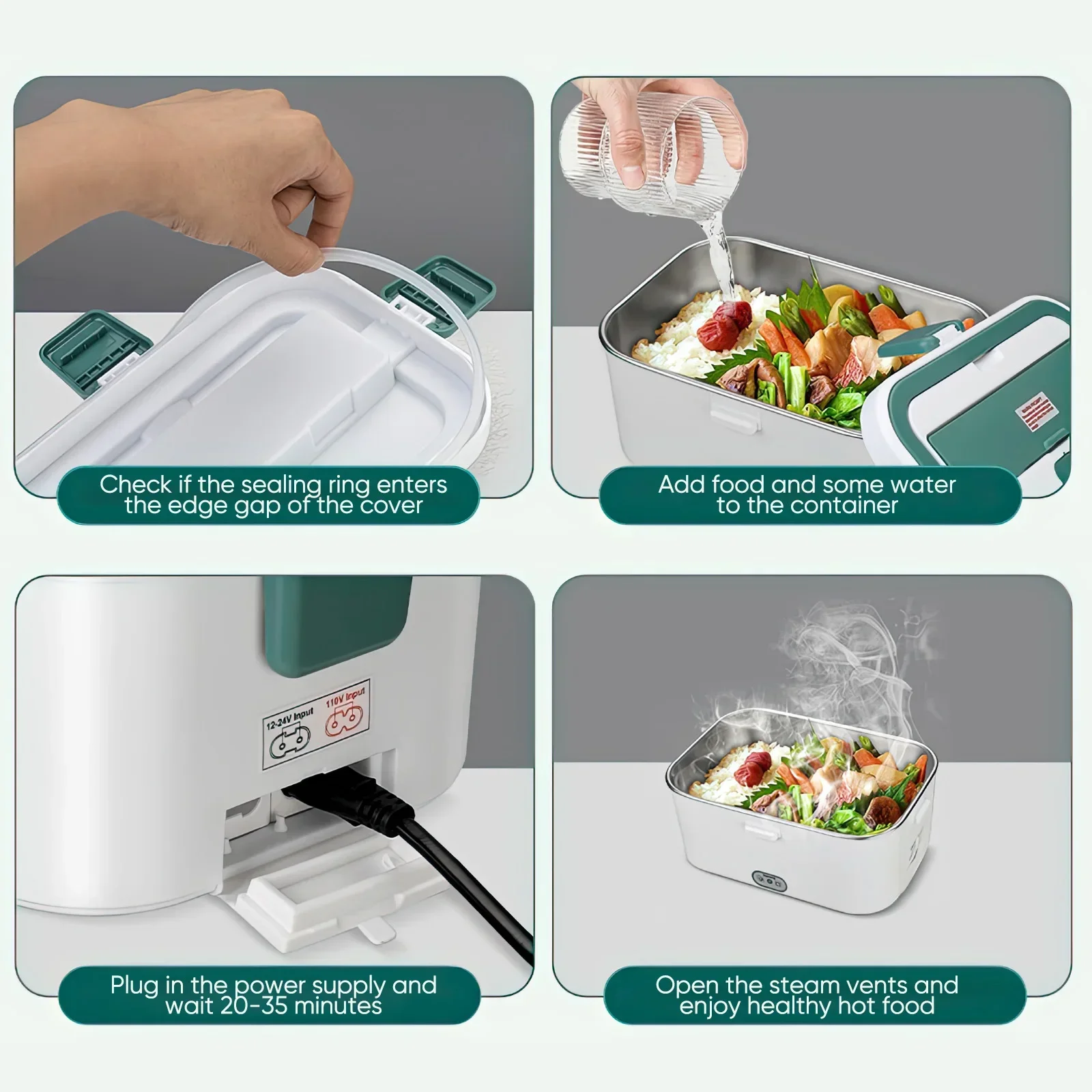 Electric Lunch Box Food Warmer - Food Storage Warmer review and price
