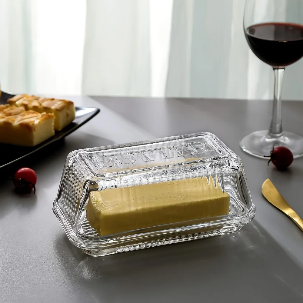 Creative Clear Butter Dish Wit - Food Storage With Glass Lids review and price