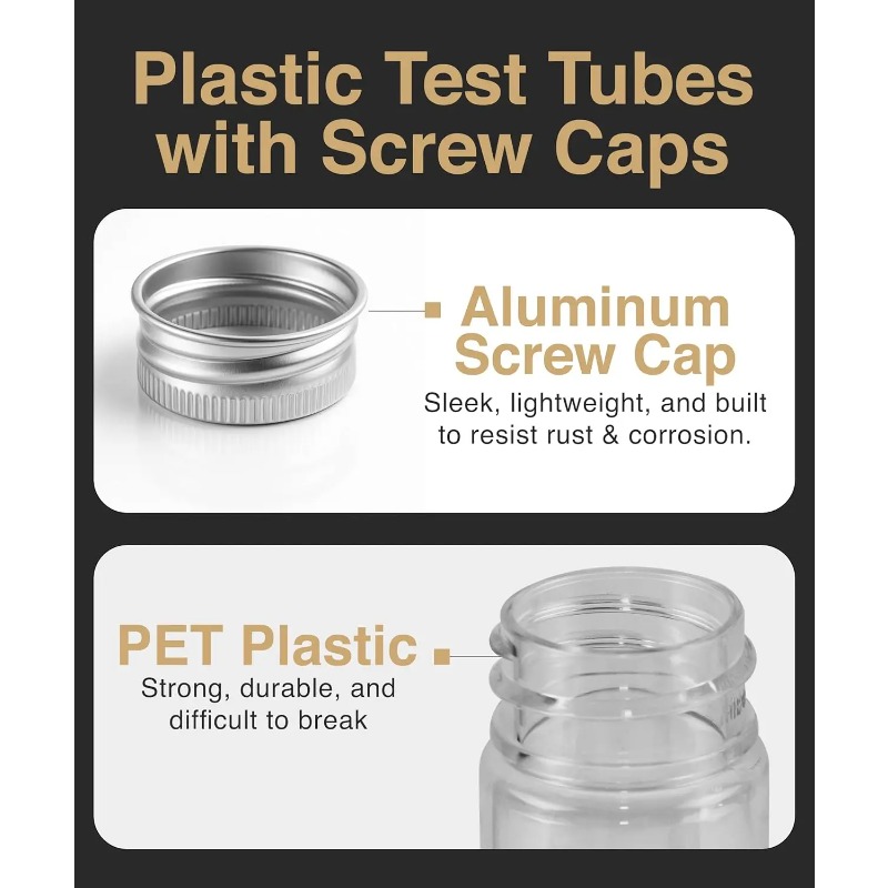 10pcs Plastic Test Tubes with  - Food Storage Youtube review and price