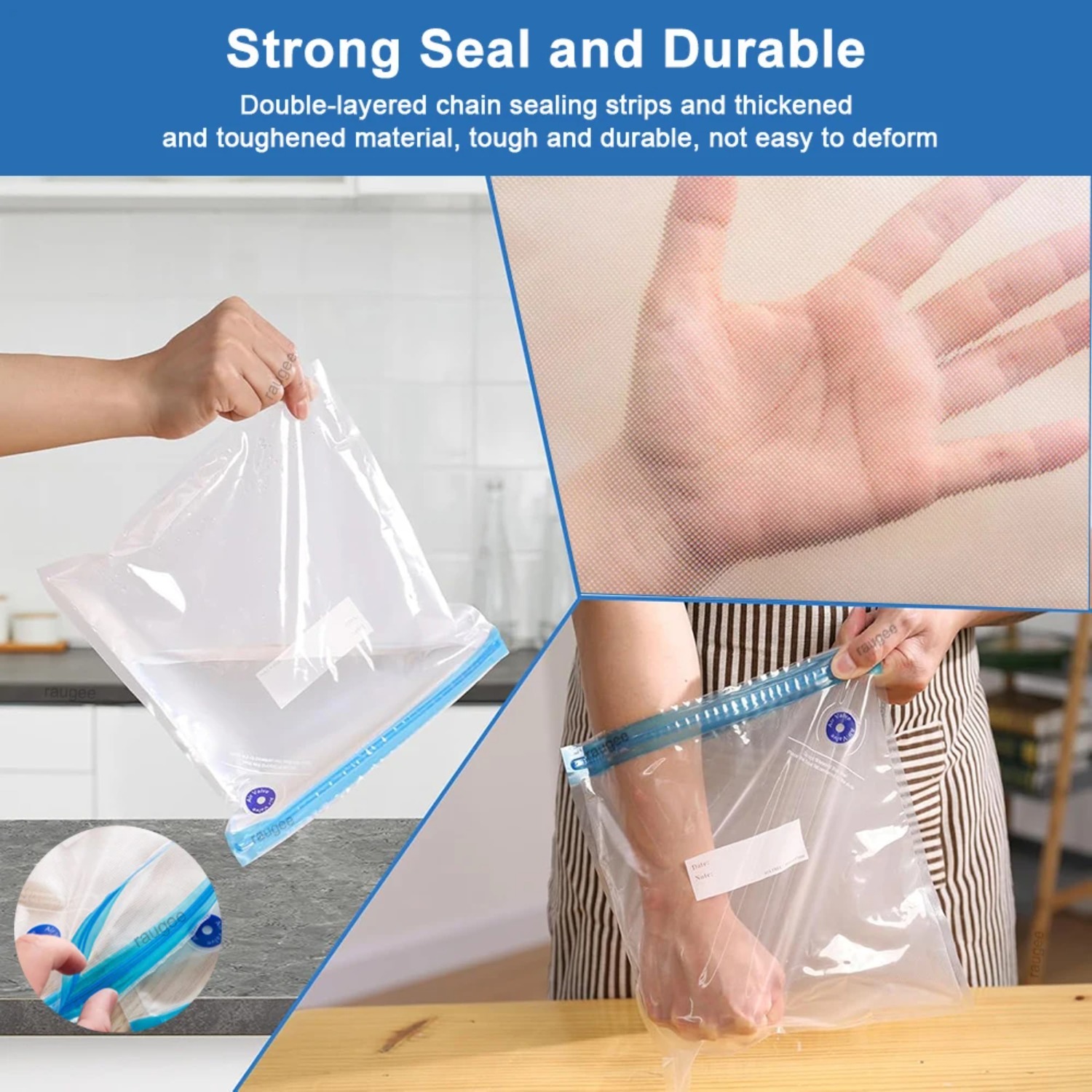 Sous Vide Bags Reusable Vacuum - Food Storage Reusable Bags review and price