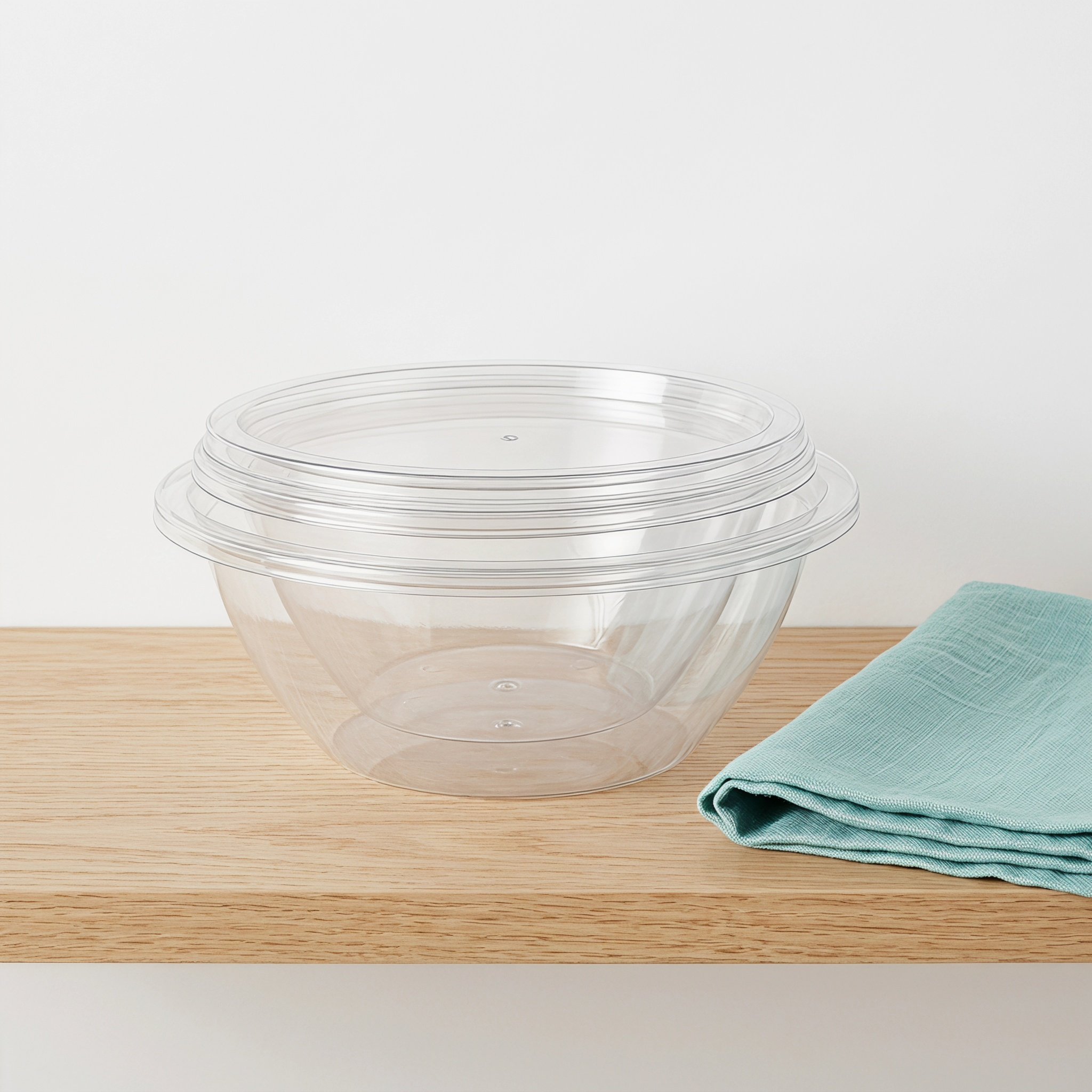 2Sets Clear Salad Mixing Bowls - Food Storage With Lids review and price
