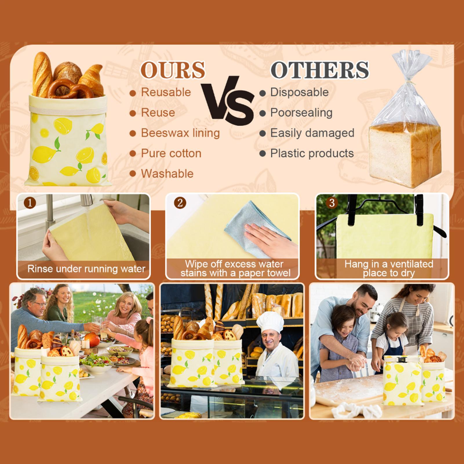 Bread Bags Reusable Reusable B - Food Storage Reusable Bags review and price