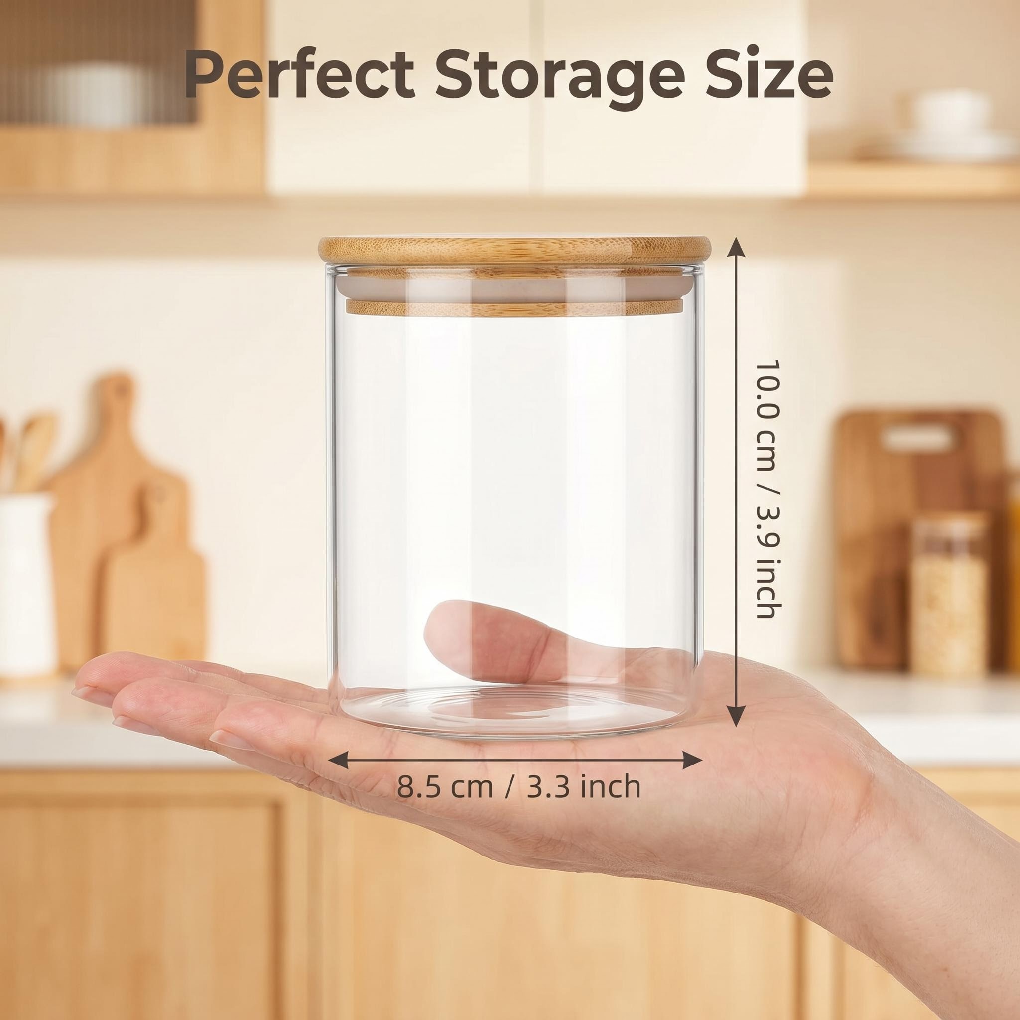 9 Pieces Clear Glass Storage C - Food Storage With Glass Lids review and price