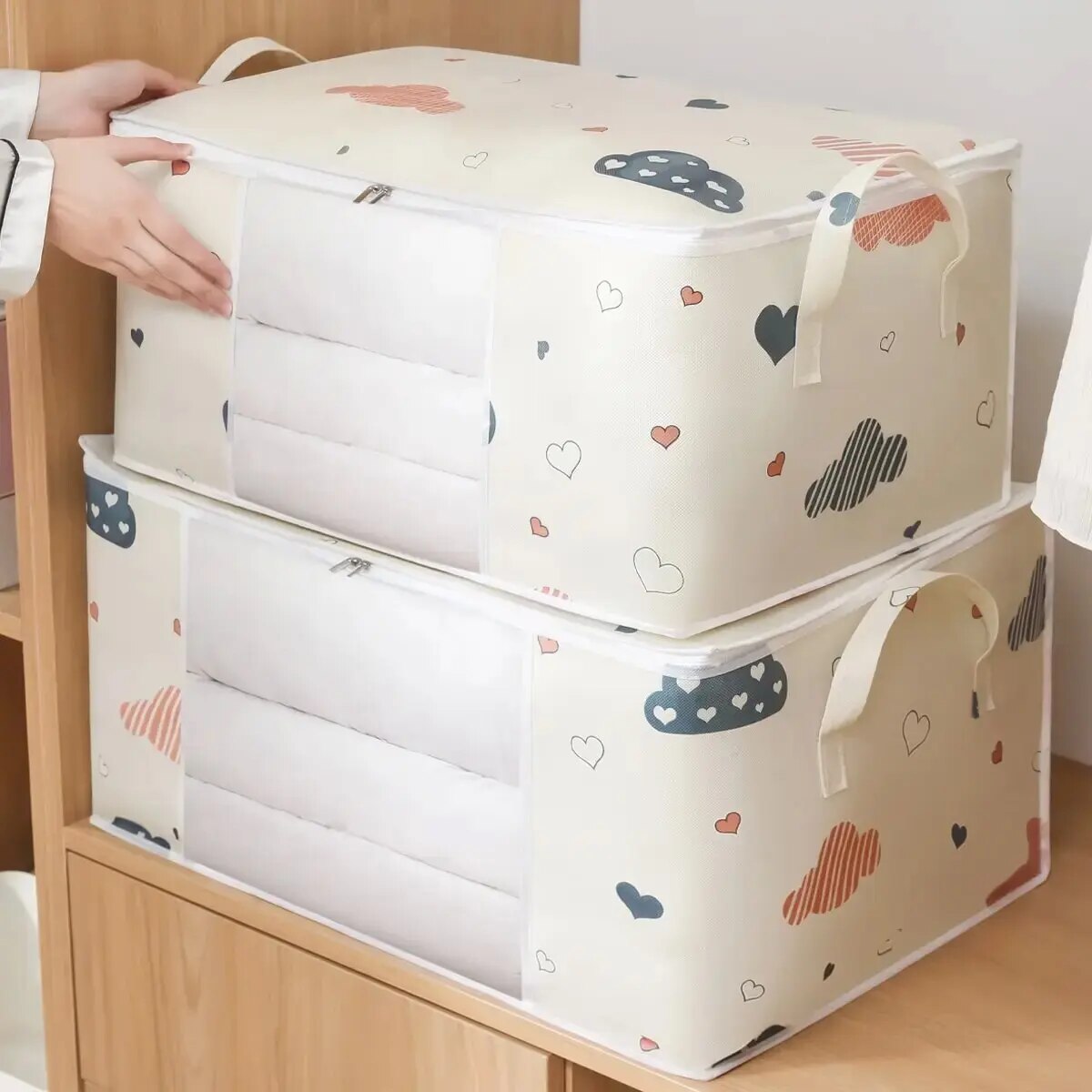 1pc Large/Small Quilt Clothes  - Food Storage Bag Organizer review and price
