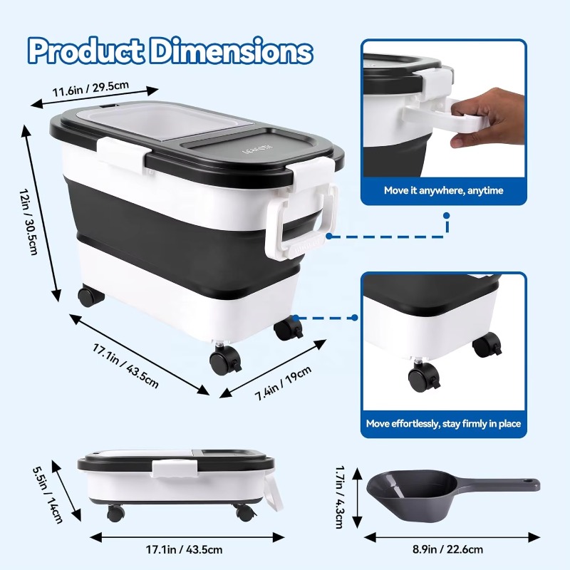 Dog Food Storage Container 20- - Food Storage Pet review and price