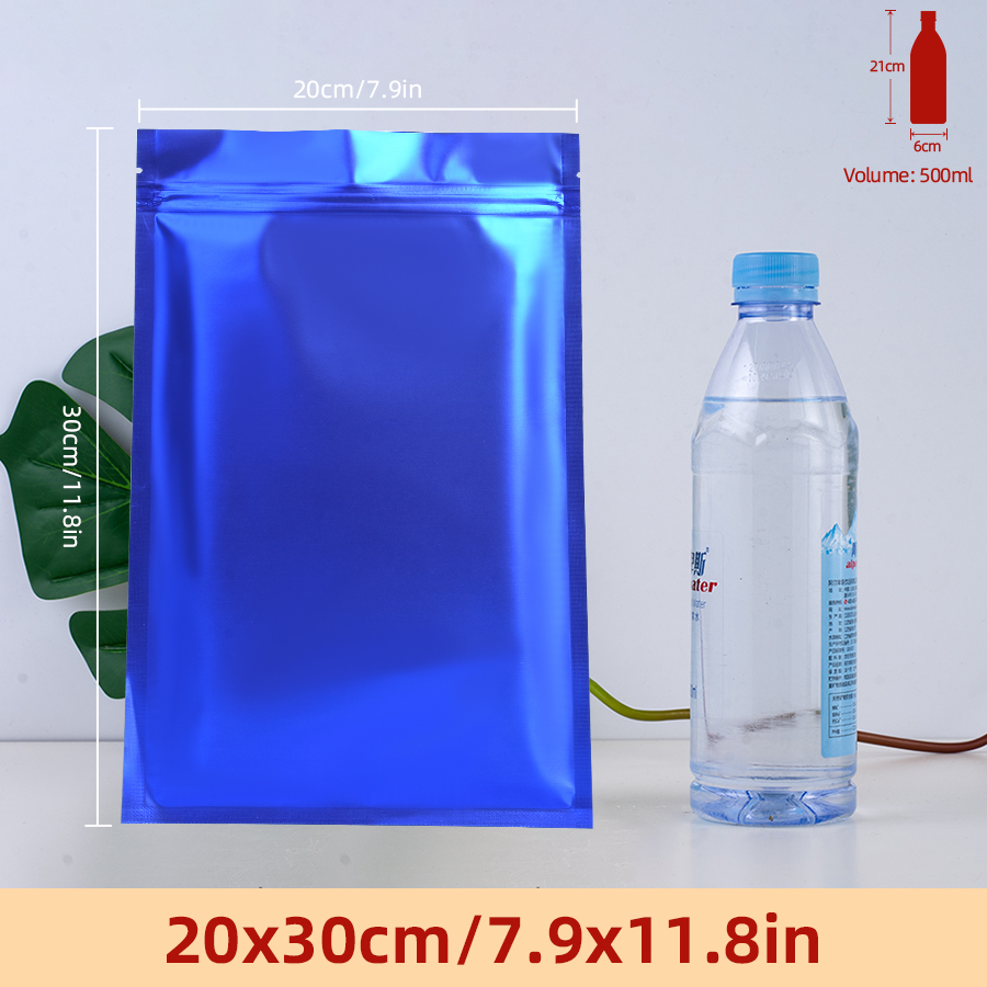 100pcs Matte Blue Foil Zipper  - Food Storage Reusable Bags review and price