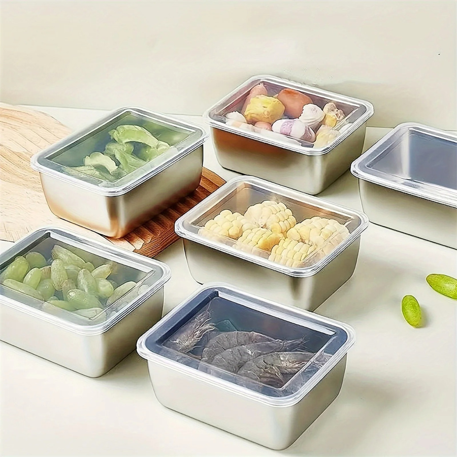 1/3/5pcs Stainless Steel Food  - Food Storage Stainless Steel review and price