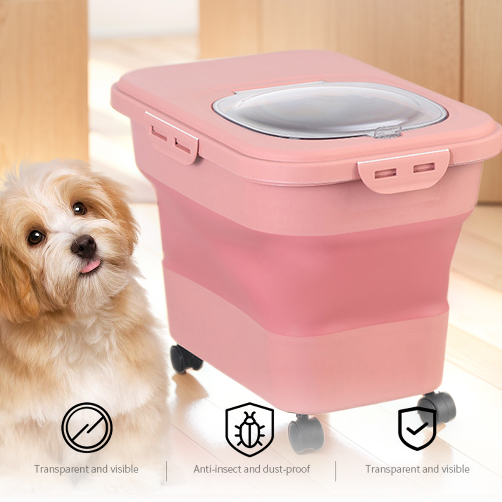 Collapsible Dry Cat Food Box 2 - Food Storage Pet review and price