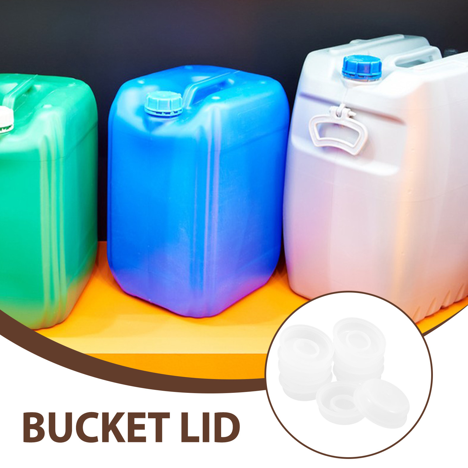 10Pcs Plastic Chemical Bucket  - Food Storage With Lids review and price