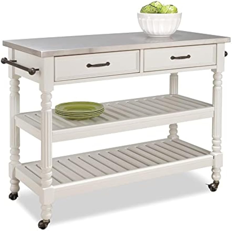 Mobile Kitchen Island Cart On  - Food Storage Drawers review and price