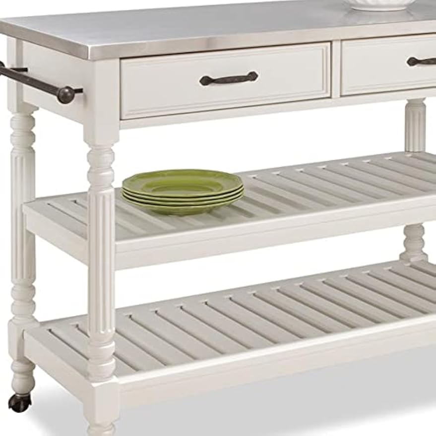 Mobile Kitchen Island Cart On  - Food Storage Drawers review and price