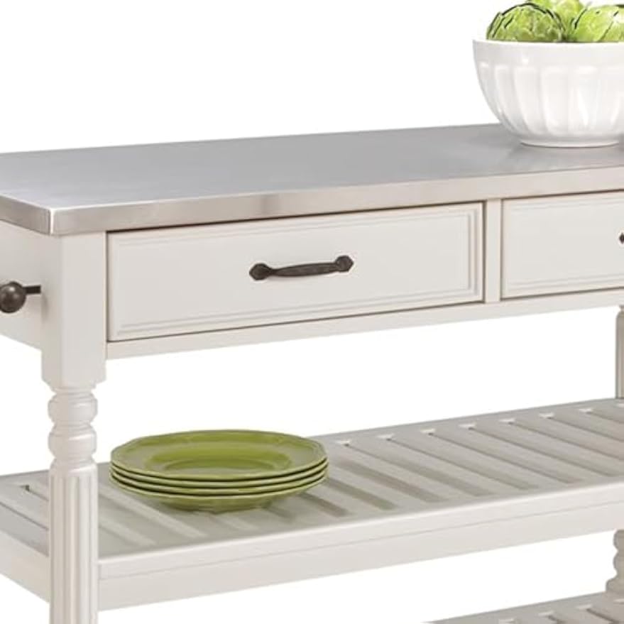 Mobile Kitchen Island Cart On  - Food Storage Drawers review and price